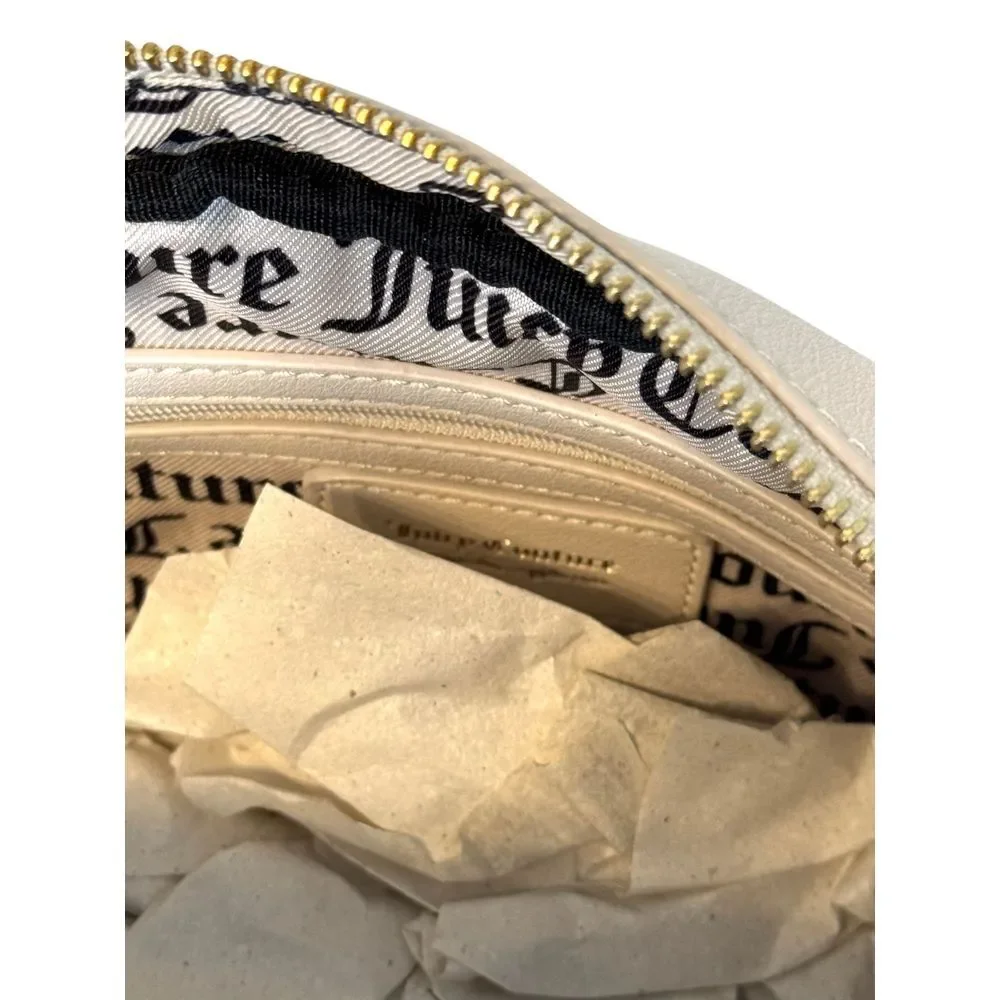Juicy Couture Royal Couture Quilted Satchel Black Liquorice Crystal Shoulder Bag